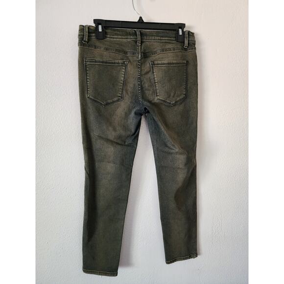 Free People Rolled Crop Mid Rise Skinny Jeans in Maris - Picture 5 of 11